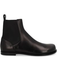 Fendi - Ff Squared Chelsea Boots Leather - Lyst