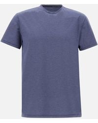Rrd - Sommerliches Elegantes Blaues Oxford-T-Shirt - Lyst