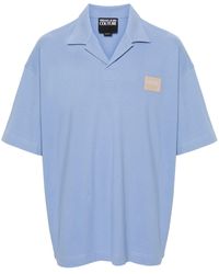 Versace Jeans Couture - Poloshirt Mit Logo-Applikation - Lyst
