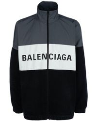Balenciaga - Logo Colorblock Blouson Jacke - Lyst