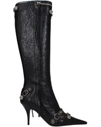 Balenciaga - Boots Frauen Leder schwarz - Lyst
