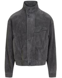 Giorgio Armani - Suede Leather Jacket - Lyst