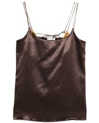 Alysi - Satin Top - Lyst