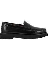 Tod's - Leather Moccasin With Rubber Bottom - Lyst