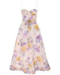 Zimmermann - Luna Midi Dress - Lyst
