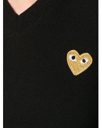 COMME DES GARÇONS PLAY - Comme des Garçons suona il pullover signore a maglia - Lyst