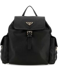 Prada - Black Leather Backpack - Lyst