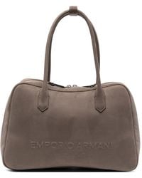 Emporio Armani - Leather Shoulder Bag - Lyst