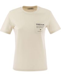 Max Mara - Sax Jersey T -Shirt mit Tasche - Lyst