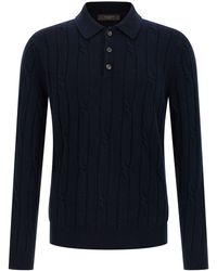 Zanone - Cashmere Polo Shirt - Lyst
