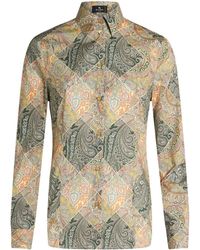 Etro - Blouse Met Patchwork - Lyst