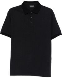 Emporio Armani - Logo Cotton Polo Shirt - Lyst