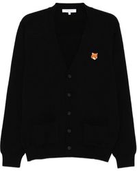 Maison Kitsuné - Cárdigan de lana con cabeza de zorro de Maison Kitsune - Lyst