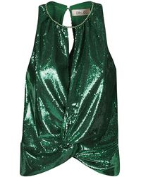 Dahlo - Top cortada de lentejuelas de - Lyst