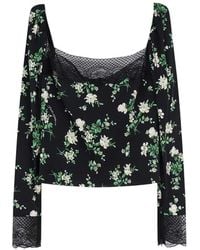 Dolce & Gabbana - Dolce & Gabbana Floral Lace Blouse - Lyst
