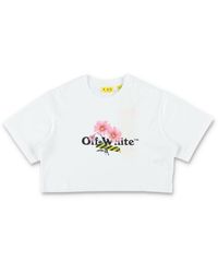 Off-White c/o Virgil Abloh - T-shirts Et Polos Blanc Cassé Blanc - Lyst