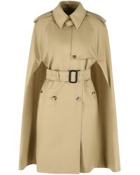 Burberry - Gabardina de algodón color arena beige 'Bellemont' - Lyst
