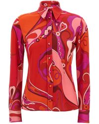 Emilio Pucci - Orchidee Camicie Multicolor - Lyst