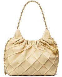 Tory Burch - Fleming Mini Leder Hobo -Tasche - Lyst