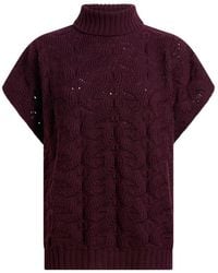 Etro - Roll-Neck Cable-Knit Sweater - Lyst