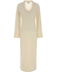 Loulou de Saison - Ivory Wool Blend Ari Dress - Lyst