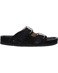 Isabel Marant - Slippers And Clogs Lekson Suede - Lyst