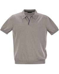 Fay - Katoen Zonder Knooploos Poloshirt - Lyst