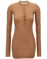 The Attico - De Attico Geribbelde Mini -jurk - Lyst