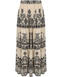PAHIESA FORMENTERA - Ecru And Long Skirt - Lyst