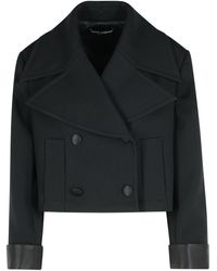 Dolce & Gabbana - Black Virgin Woll Mischjacke - Lyst