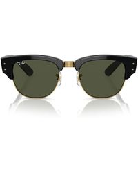 Ray-Ban - Sonnenbrille Rb0316 S 901/31 Mega Clubmaster Schwarz/Grün Unisex - Lyst