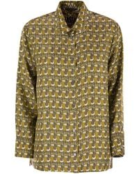 Max Mara - Times Camisa de seda estampada reversible - Lyst