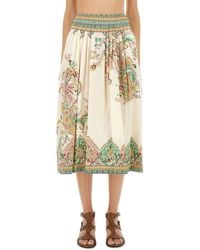 Etro - Midi Skirt With Stylish Print For - Lyst