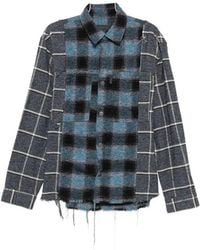 Haikure - Frayed Plaid Shirt - Lyst