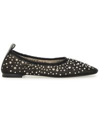 Tory Burch - Ballet Flats With Crystal Accents - Lyst