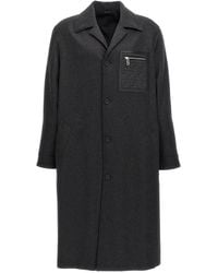 Fendi - Single-Breasted Cashmere Coat - Lyst