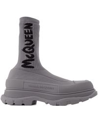 McQueen - Sock Boots - Lyst