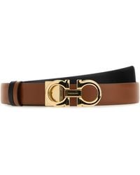 Ferragamo - Salvatore Light Leather Reversible Belt - Lyst