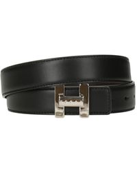 Hogan - Gürtel Schwarz+Kakao - Lyst