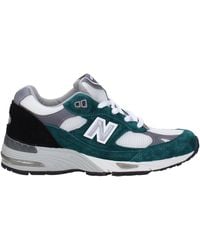 New Balance - Neue Balance -Sneaker 991 Frauen Stoff grün - Lyst