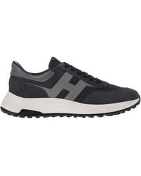 Hogan - Hyperlight Suede und Leinwand -Turnschuhe - Lyst