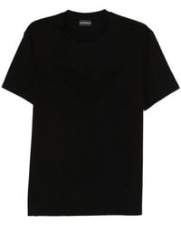 Emporio Armani - Textured Finish T-Shirt - Lyst