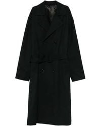 Lardini - Abrigo cruzado con cinturón - Lyst