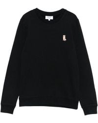 Maison Kitsuné - Maison Kitsune 'lady Fox Cotton Crewneck Sweatshirt - Lyst