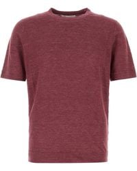 Brunello Cucinelli - Tyrian Linen Blend Sweater - Lyst