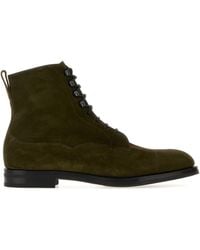 Edward Green - Dark Suede Galway Ankle Boots - Lyst