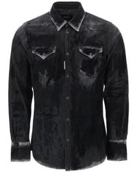 DSquared² - Camisa vaquera flocada estilo western de - Lyst