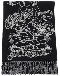Alexander McQueen - Wool Reversibile Schal - Lyst