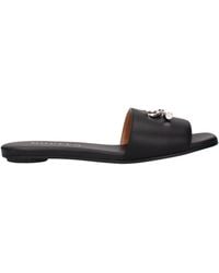McQueen - Alexander Mc Queen Arc Leather Sandals And Clogs - Lyst