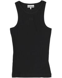 Ganni - Tops With Logo - Lyst